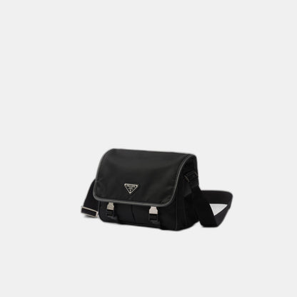 Sac porté épaule en Re-Nylon et cuir Saffiano - #12