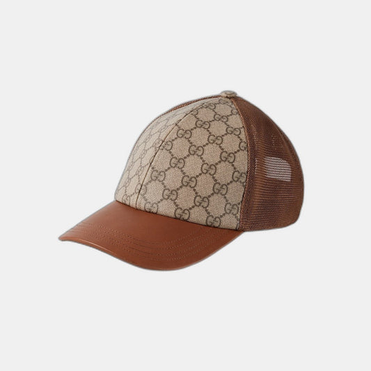 CASQUETTE EN TOILE GG MONOGRAM maron