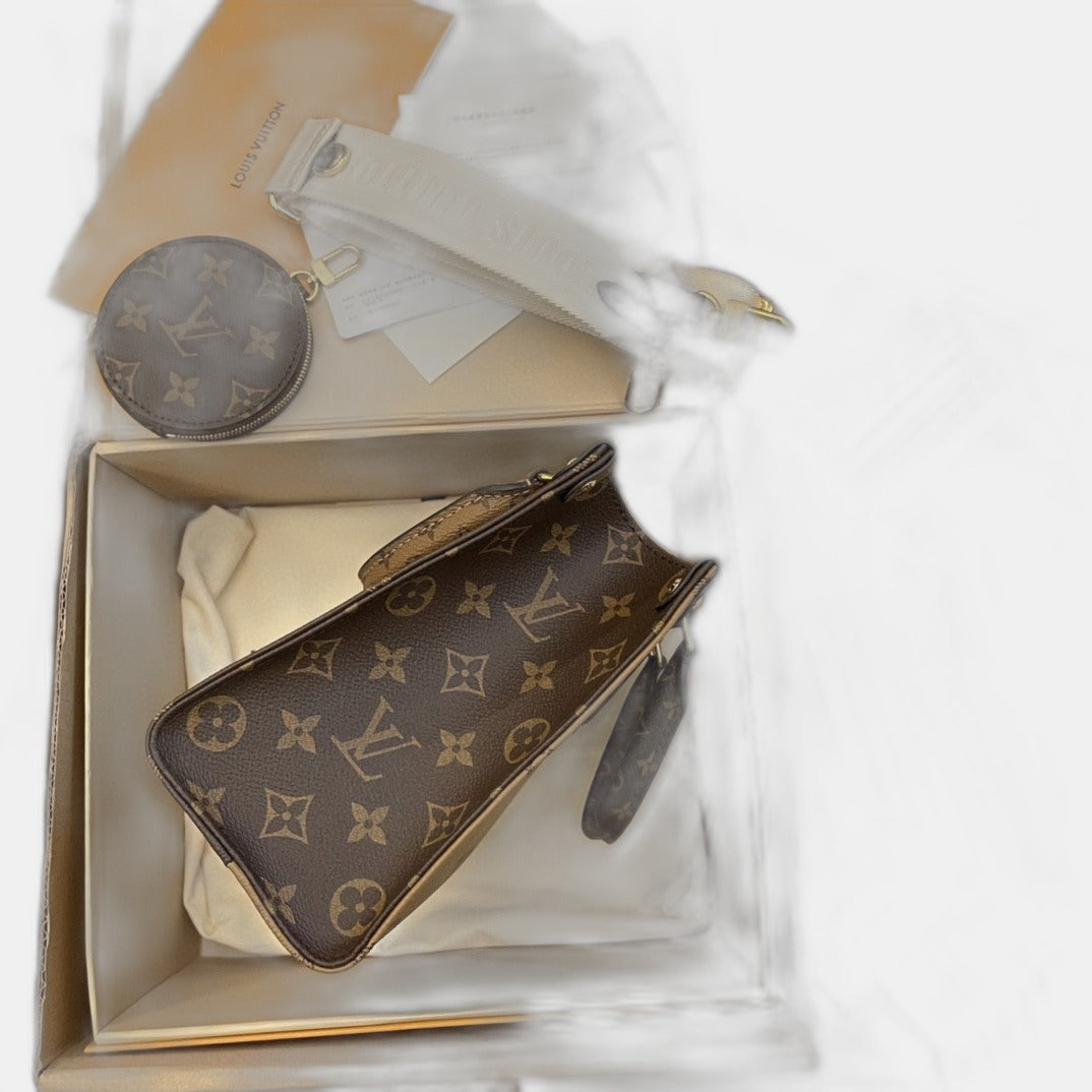 LV - Petit Cabas OnTheGo BB Maron double