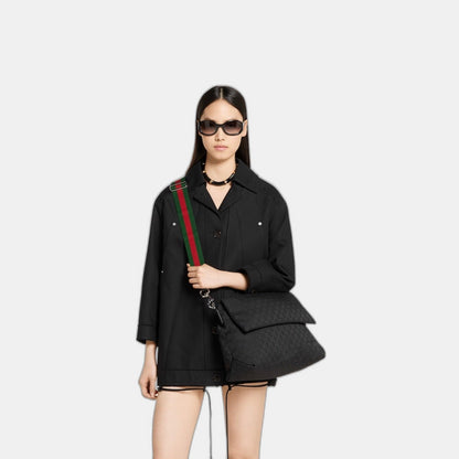 Sac à bandoulière en toile GG grand format - #1