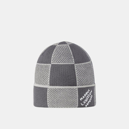 Bonnet et Écharpe Damier Heritage Gris