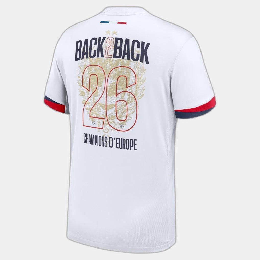 Maillot 25/26 PSG Extérieur Champions -fan Version back2back -26