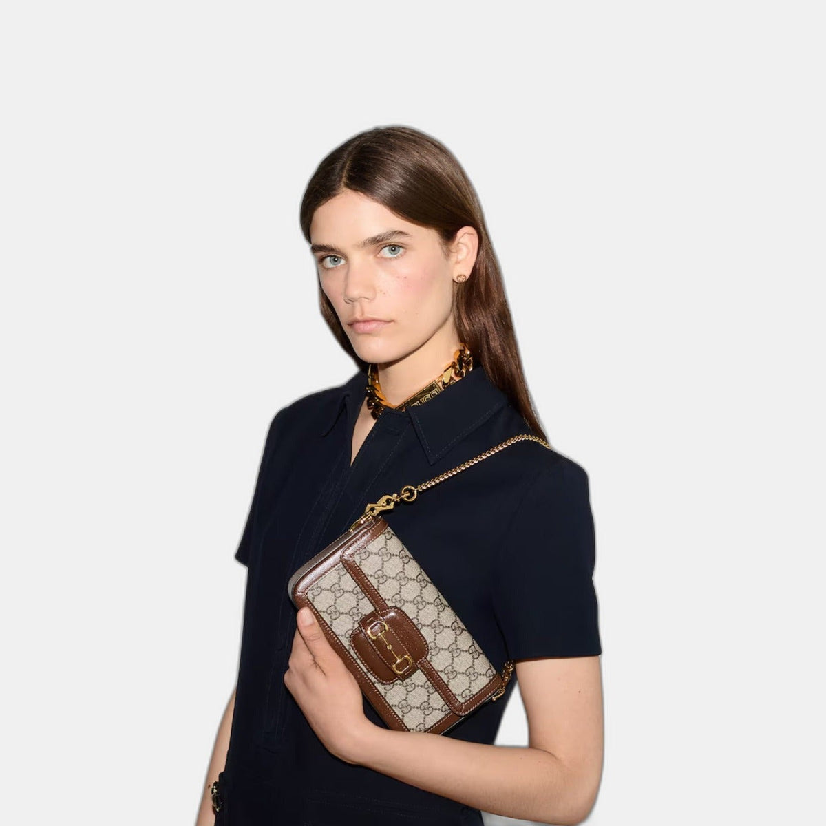 Sac à épaule Gucci Horsebit 1955 petit format
