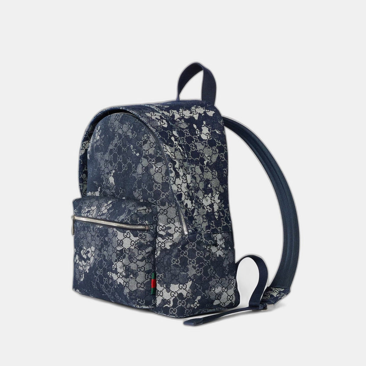 Sac à dos en denim GG grand format
