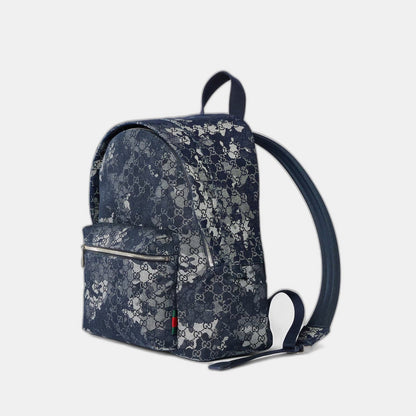 Sac à dos en denim GG grand format