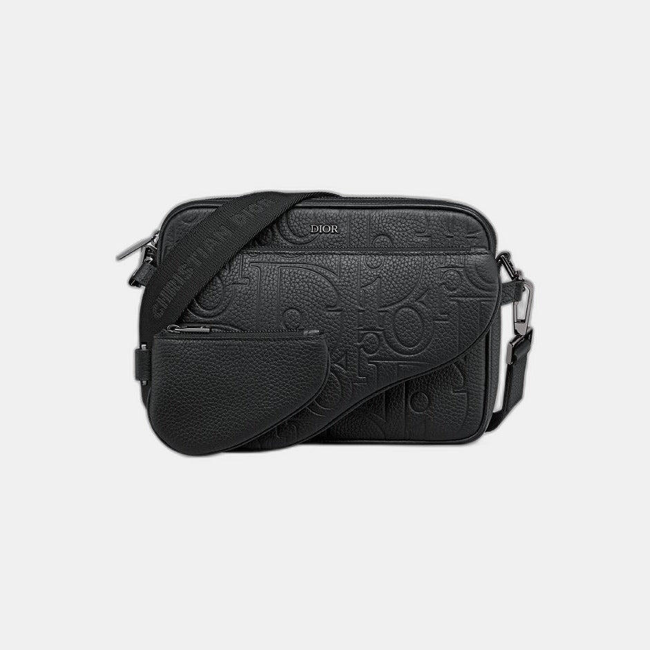 Triple Pouch Saddle Cuir