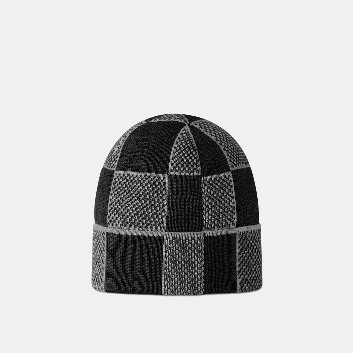 Bonnet et Écharpe Damier Heritage Noir
