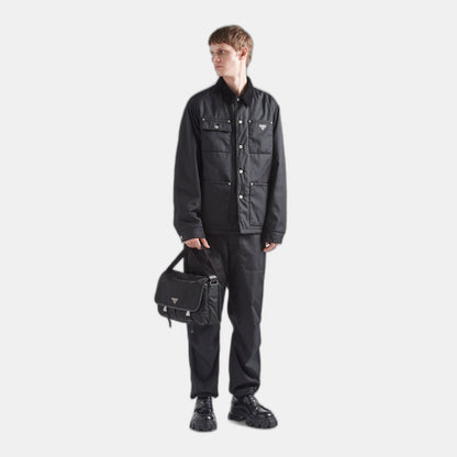 Sac porté épaule en Re-Nylon et cuir Saffiano - #9