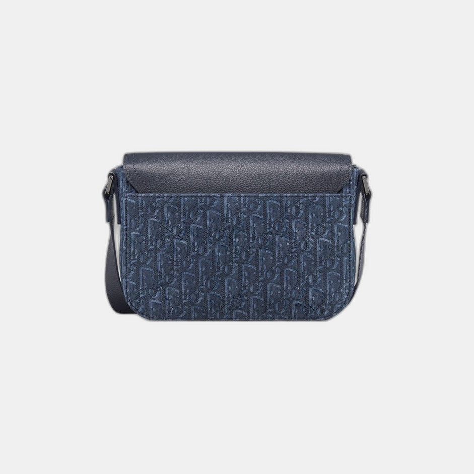 Sac Messenger à rabat Saddle Small bleu marine
