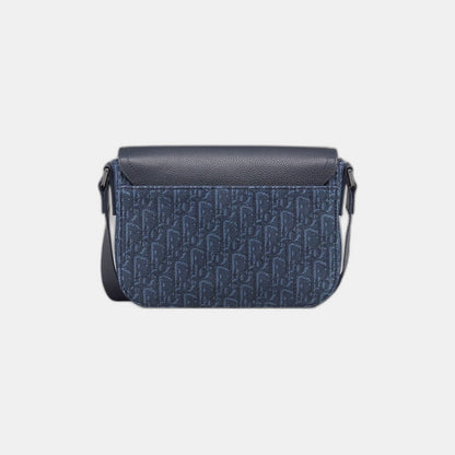 Sac Messenger à rabat Saddle Small bleu marine
