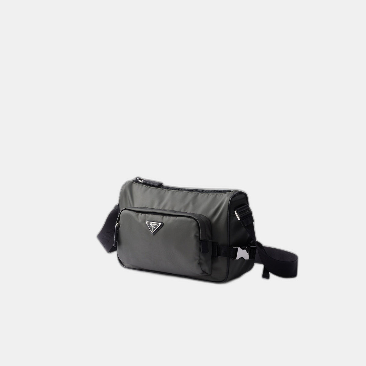Sac de taille moyenne porté épaule en Re-Nylon et cuir Saffiano - #2