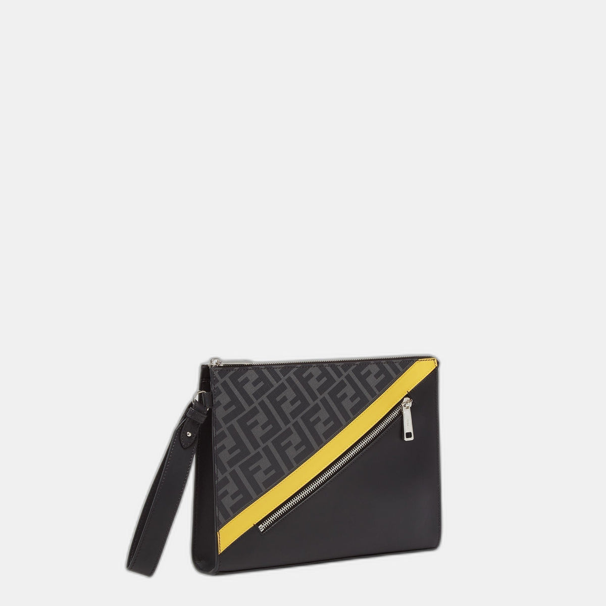 Pochette Fendi Diagonal
Pochette en tissu gris