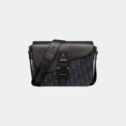 Sac Messenger à rabat Saddle Small Noir