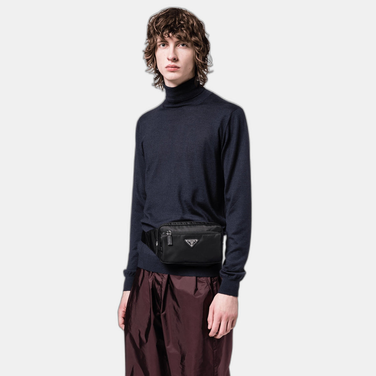 Sac banane en Re-Nylon et cuir Saffiano - #3