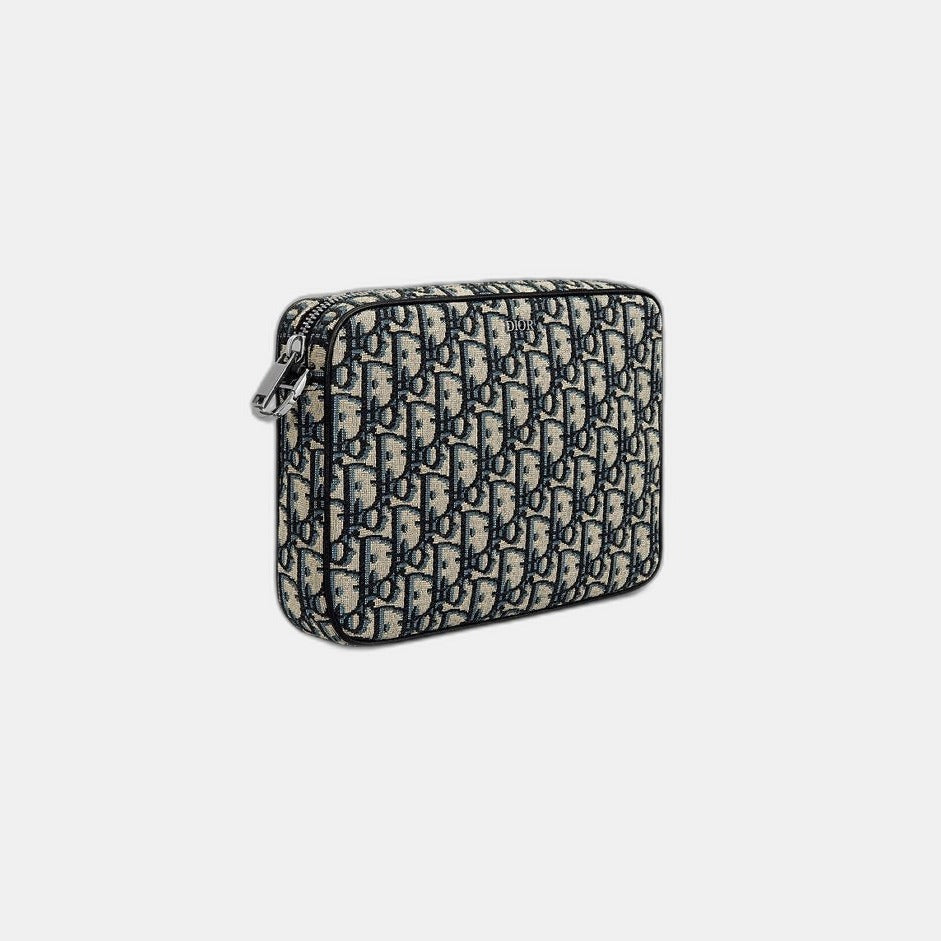 Triple Pouch Saddle Noir et Beige