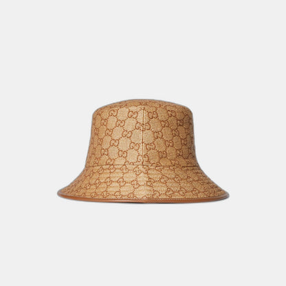 Chapeau seau en paille GG