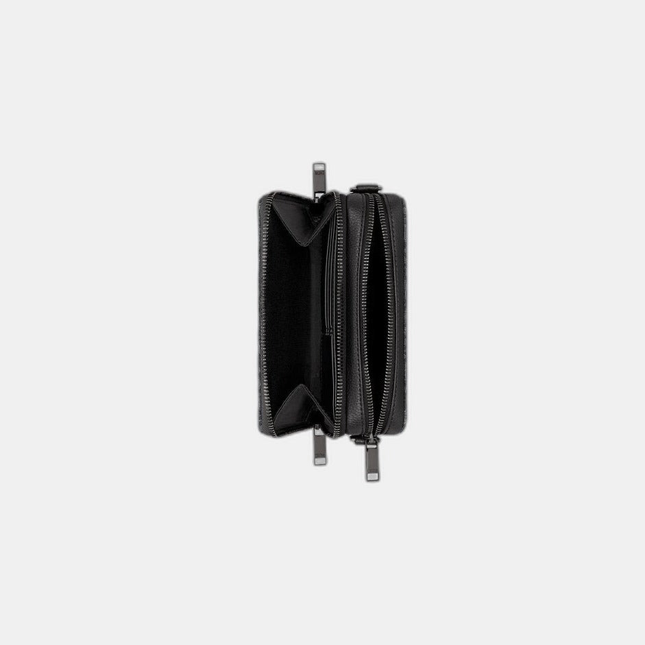 Pochette zippée à bandoulière Noir