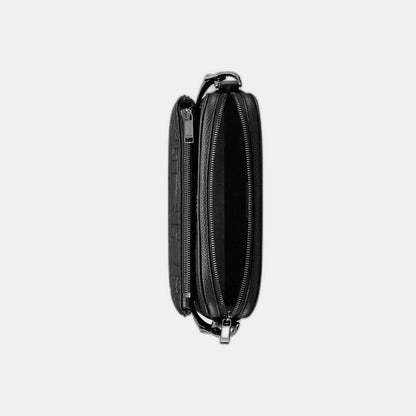 Triple Pouch Saddle Cuir