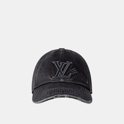 Casquette LV Denim Washed - CASQUETTES (2)