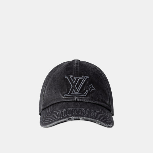 Casquette LV Denim Washed - CASQUETTES (2)