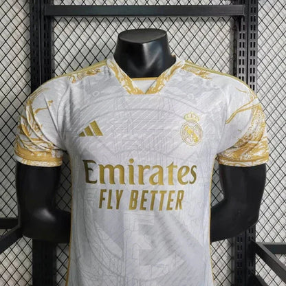 Maillot Real Madrid saison 2023-2024 édition limitée doré