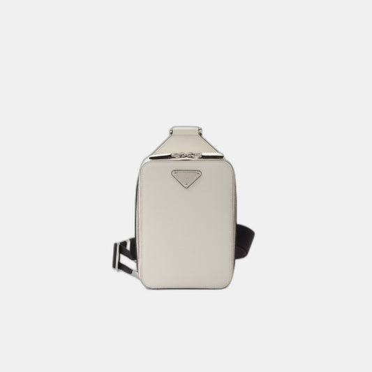 Sac Prada Brique en cuir Saffiano - #1