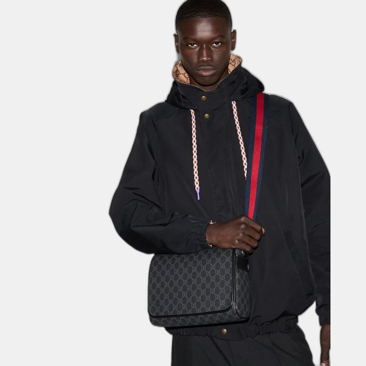 Sac à bandoulière GG Black moyen format - #2