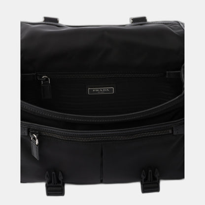 Sac porté épaule en Re-Nylon et cuir Saffiano - #12