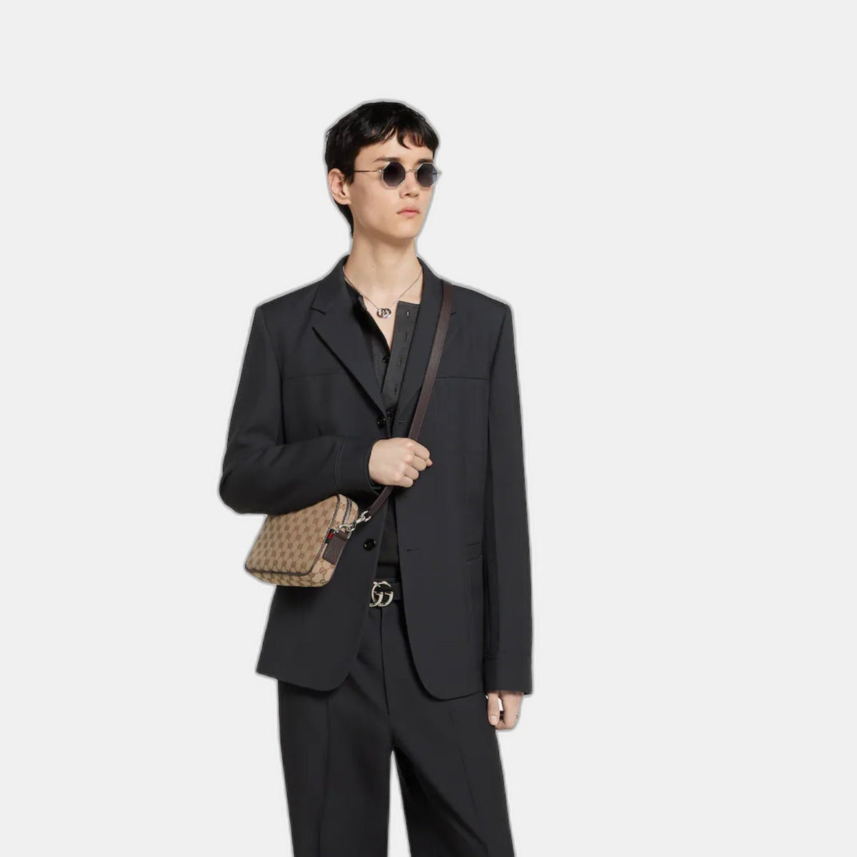 Sac à bandoulière en toile GG petit format - #5