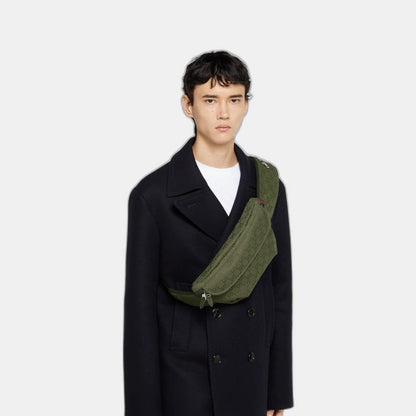 Sac ceinture en toile GG grand format