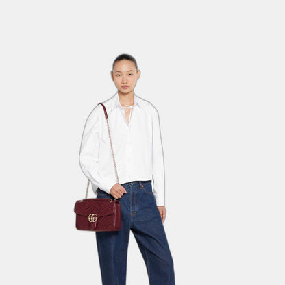 Sac à épaule grand format à motif GG Marmont - #1