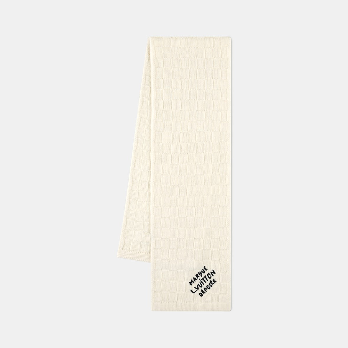 Bonnet et Écharpe Écharpe Damier Snug Crème