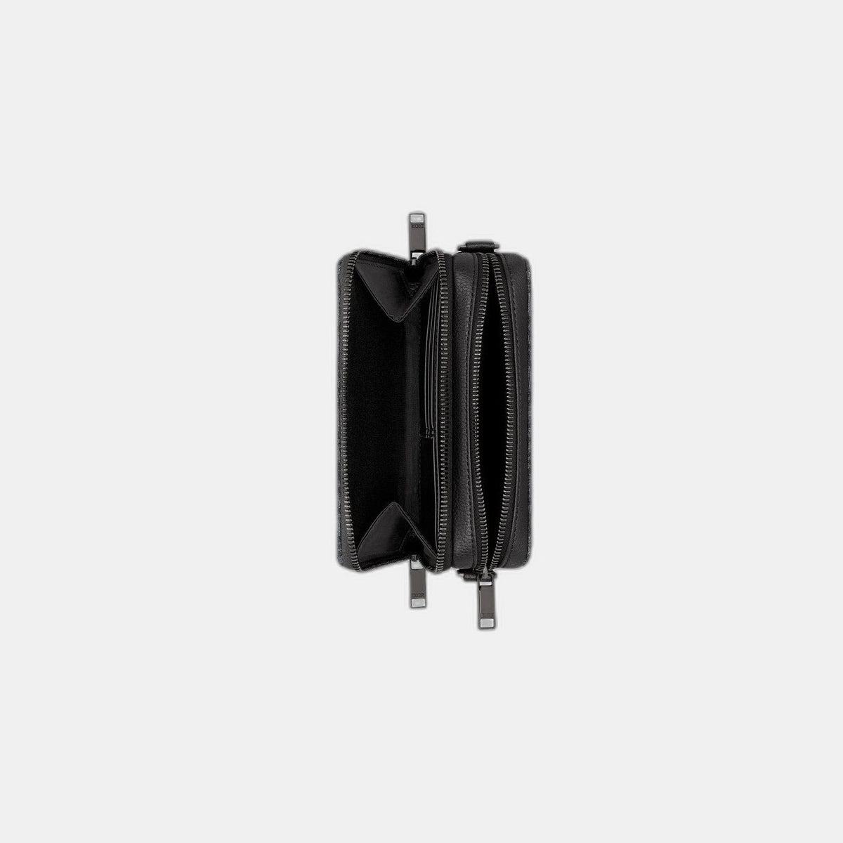 Pochette zippée à bandoulière
Toile jacquard Dior Oblique noir - #1