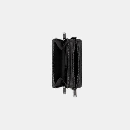Pochette zippée à bandoulière
Toile jacquard Dior Oblique noir - #1