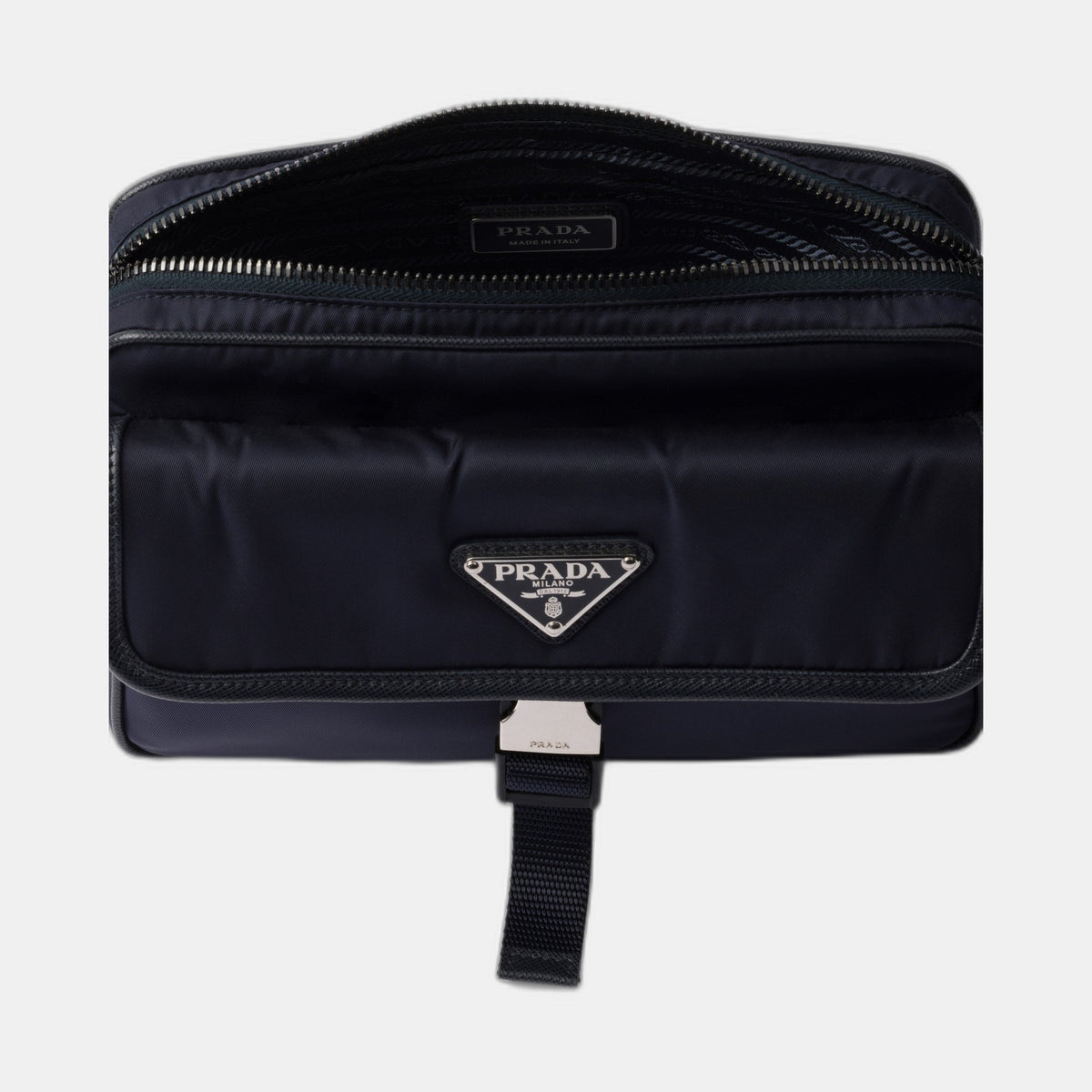 Sac porté épaule en Re-Nylon et cuir Saffiano - #3