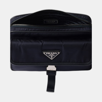 Sac porté épaule en Re-Nylon et cuir Saffiano - #3