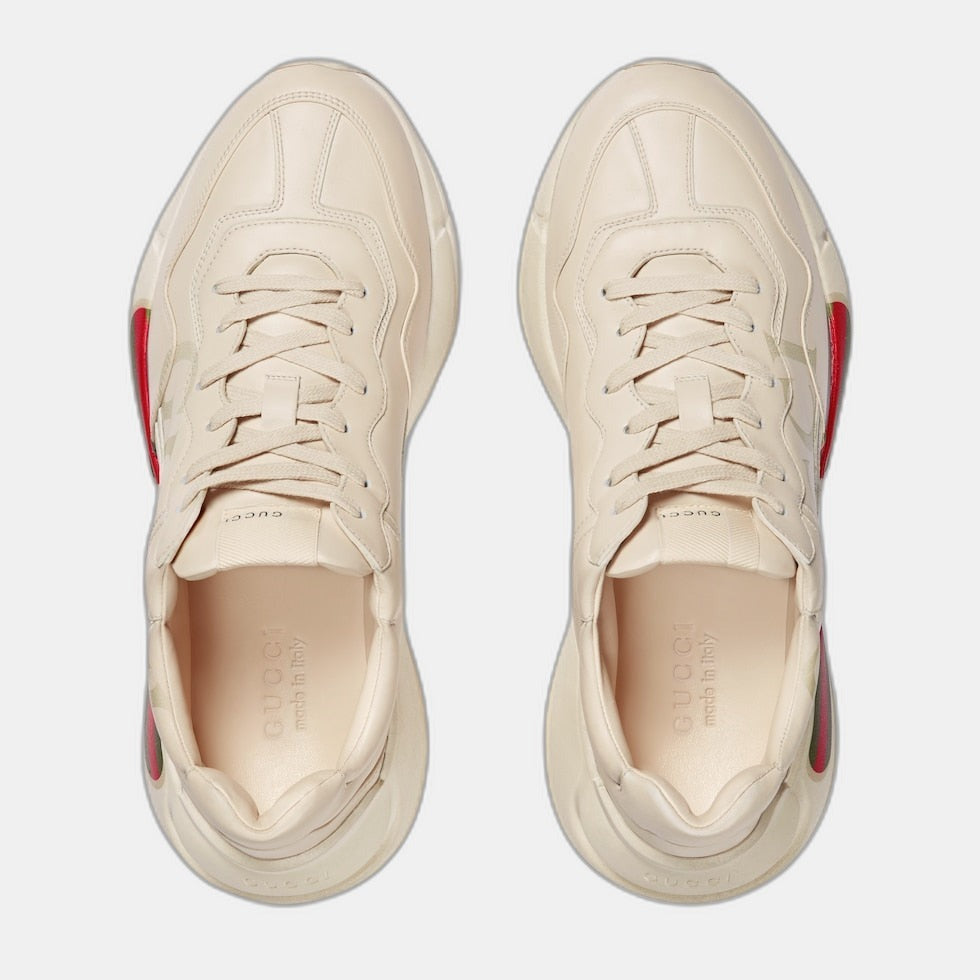 BASKETS EN CUIR RHYTON AVEC LOGO GUCCI POUR HOMME - #1