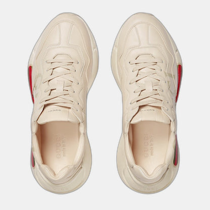 BASKETS EN CUIR RHYTON AVEC LOGO GUCCI POUR HOMME - #1