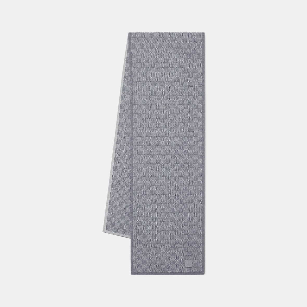 Bonnet et Écharpe Néo Petit Damier Gris