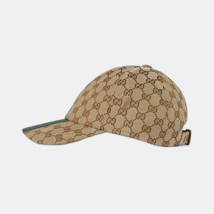 CASQUETTE DE BASE-BALL EN TOILE GG D'ORIGINE Beige