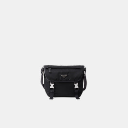 Sac porté épaule en Re-Nylon et cuir Saffiano - #4