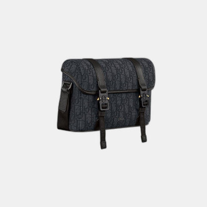 Sac Messenger à rabat Dior Hit The Road Noir