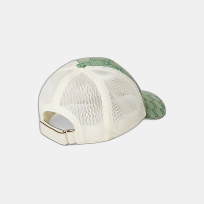 CASQUETTE EN TOILE ORIGINAL GG VERT BLANC