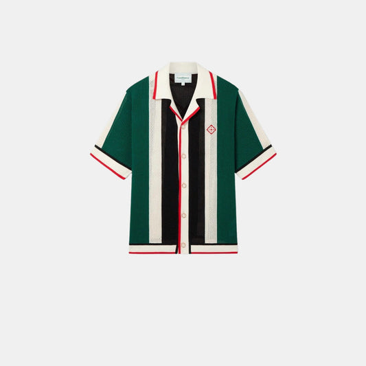 CHEMISE RAYÉE VERT BLANC