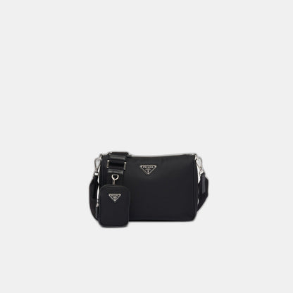 Sac porté épaule en Re-Nylon et cuir Saffiano - #1