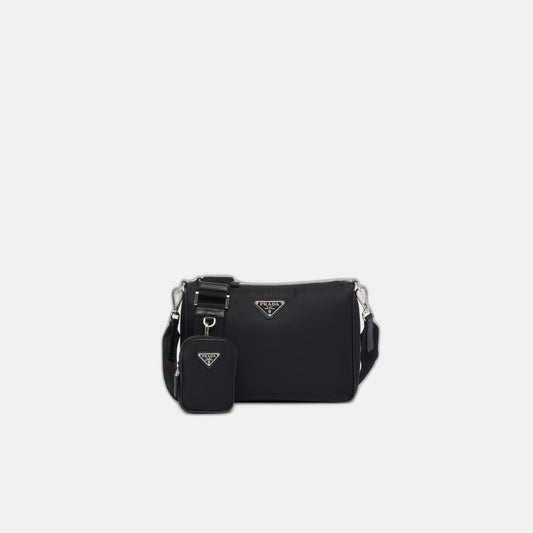 Sac porté épaule en Re-Nylon et cuir Saffiano - #1