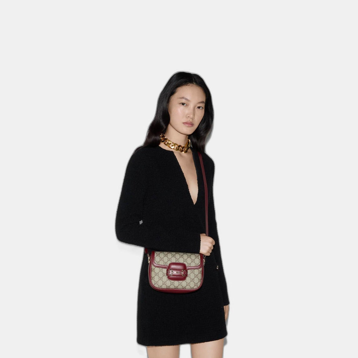Sac à épaule Gucci Horsebit 1955 Soft petit format - #5