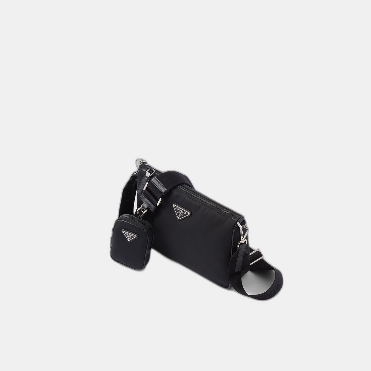 Sac porté épaule en Re-Nylon et cuir Saffiano - #1