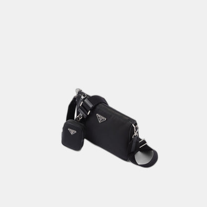 Sac porté épaule en Re-Nylon et cuir Saffiano - #1