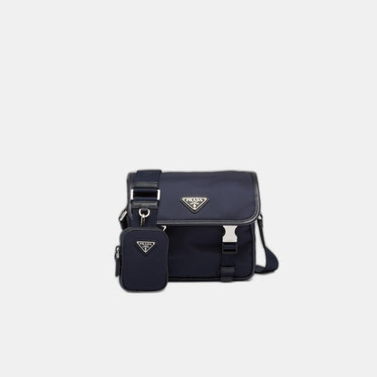 Sac porté épaule en Re-Nylon et cuir Saffiano - #5